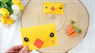 Folding a easy chick envelope | DIY idea for Easter