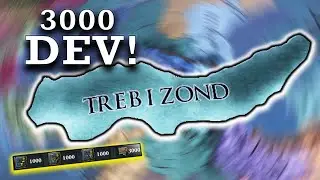 EU4 what if Trebizond had 3000 Development AI only Timelapse