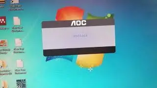 HOW TO UNLOCK AOC 916Vwa OSD LOCKED, Monitor settings Locked