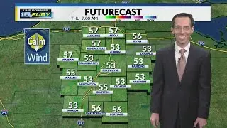 Morning temps in the 50s, near 90 in the afternoon