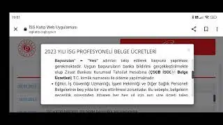 2023 İSG profesyonellerinin belge ücretleri, vize ücretleri