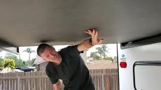 RV bottom rear slide repair
