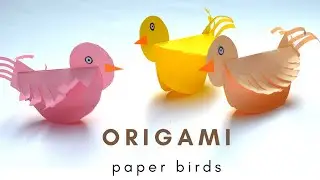 Easy Origami Paper Birds DIY Tutorial