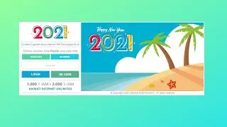 Template Login Page Hotspot Mikrotik Responsif dan Keren Tahun Baru 2021