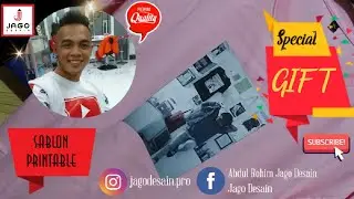 Kado spesial untuk mengenang owner Jago Desain - Sablon Printable 💝