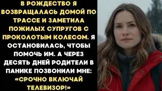 В Рождество я помогла пожилым супругам с проколотым колесом на заснеженной трассе  А через 10