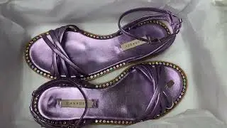 Unboxing Casadei Flat Sandals from Yoox