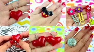 4 DIY - AMAZING CHAIN, EARRINGS,  RINGS AND BRACELET YOU CAN MAKE  in 5 min - Hot Glue Gun Hacks