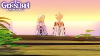 Lumine and Aether Reunite (Lumine Side) | Genshin Impact 4.7 Cutscene