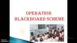 OPERATION BLACKBOARD SCHEME