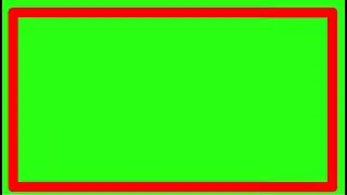 Rectangular Animation Effect Border Frame Green Screen  HD | Green Screen Border | No Copyright