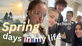 SPRING DAYS IN MY LIFE + SCHOOL VLOG 💐🍓☀️