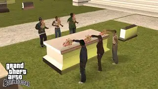What happened in CJ's sister's funeral after final mission 