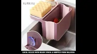 Multifunction Foldable Sink Drain Strainer Sink Trash Basket Holder