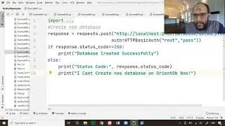 130-Lecture15 Part2 OrientDB  Python REST API of OrientDB to create new database