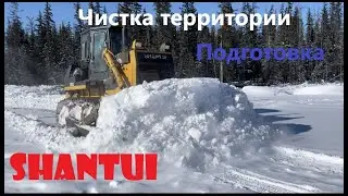 Противопожарный разрыв | улэлэрэ | Деревня | Якутия | shantui | Бульдозер.