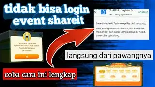 jika kalian tidak bisa login event shareit coba lakukan cara ini mengatasi tidak bisa login shareit
