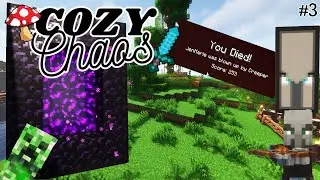 This is More Chaotic Than Expected!| Cozy Chaos-Minecraft Single Player Survival (Ep3)