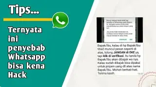 Ini dia penyebab Akun WhatsApp di Hack !!! Berikut tips nya - Hestty FU