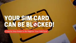 AVOID getting your SIM Card Blocked! Here's how.
