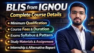 IGNOU BLIS Course Details 2026 | Eligibility, Fees, Duration | BLIS Course From IGNOU