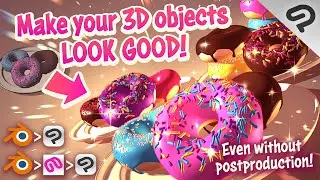 Master Light and Colors of 3D! CS Modeler, Clip Studio Paint & Blender: 3D Objects Material Settings