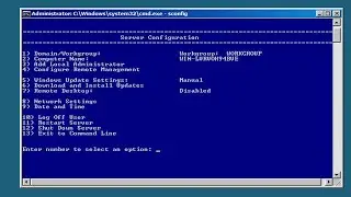 Installing & Configuring Windows Server 2008 R2 Server Core