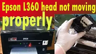 How to solve Head is not moving properly on Epson L360 Printer || Paper  Light Blinking || Noise