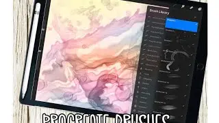 Brushes For Procreate: Alcohol ink brushes for procreate