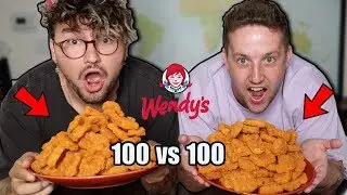 Eating Wendys Spicy Chicken Nuggets Challenge W/ Jc Caylen