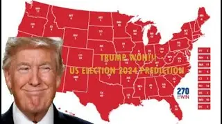 TRUMP WILL WIN 2024 ELECTION IN A LANDSLIDE (Map Projection)