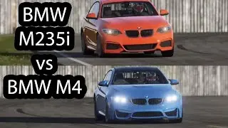 BMW M235i vs BMW M4 Top Gear