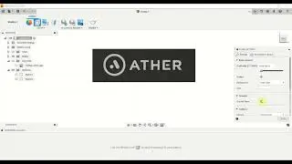 Ather logo design in Fusion 360