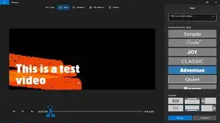 How to use the windows 10 built in video editer?