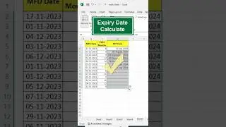 Get expiry date🚫🚫 #excel #expiryDate