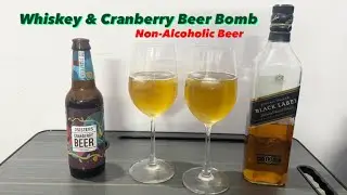 Whiskey & Cranberry Beer Bomb | Non-Alcoholic Beer | Quick & Easy Cocktail Recipe | Get Tipsy 🥃