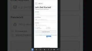 Mobile App UI/UX Design Figma - Sign Up Screen Speed Design 
