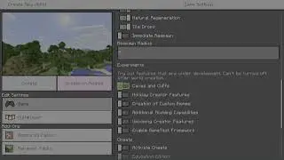 What are the Experimental Gameplay Features in Minecraft
