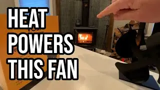 Heat Powered Wood Stove Fan and Top Down Fire Starting