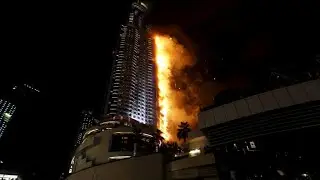 Dubai Fire Address Hotel - Dubai Hotel On Fire Before New Years Eve Fireworks - 2015