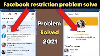 You have been restricted from accessing some facebook features problem | Account status warning 2021