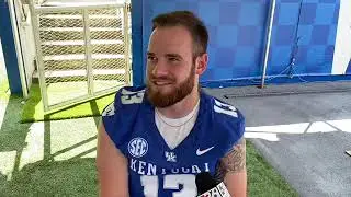 Kentucky Wildcats QB Devin Leary - UK Football Media Day 2023