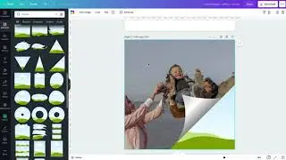 Page curl effect in canva
