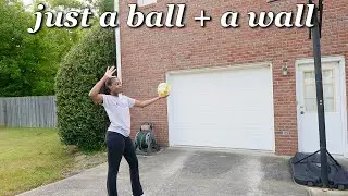 How to practice volleyball at home by yourself (with just a wall and a ball)
