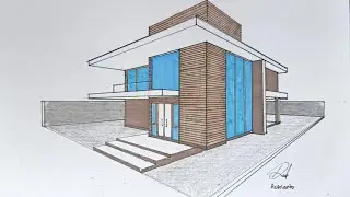 Arsirektur 55 •|| Membuat Gambar Rumah 2 Tingkat Modern •|| Gambar Teknik