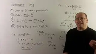 INTALG 4 3: Absolute Value Equalities