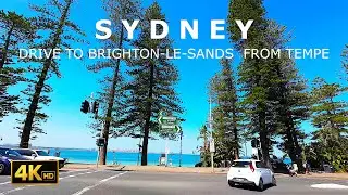 Driving Sydney To The Beach – Brighton Le Sands From Tempe |  4K HD ASMR POV Drive 🌊