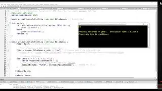C++ Examples: Files I/O, 5 Base Examples