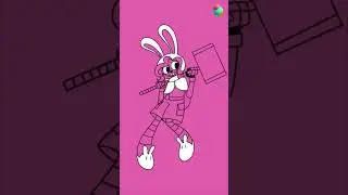 HARE RAISING 🐰 Timelapse #shorts #art #oc