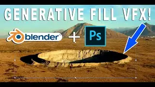 3D Camera Projection + AI Generative Fill: Full Tutorial for Blender 3d!